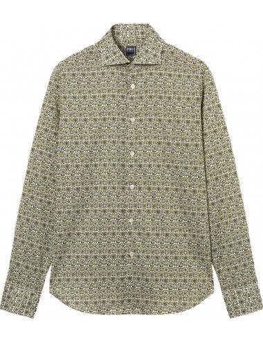 Camisa Fedeli sean panamino verde  estampado | Ego Madrid