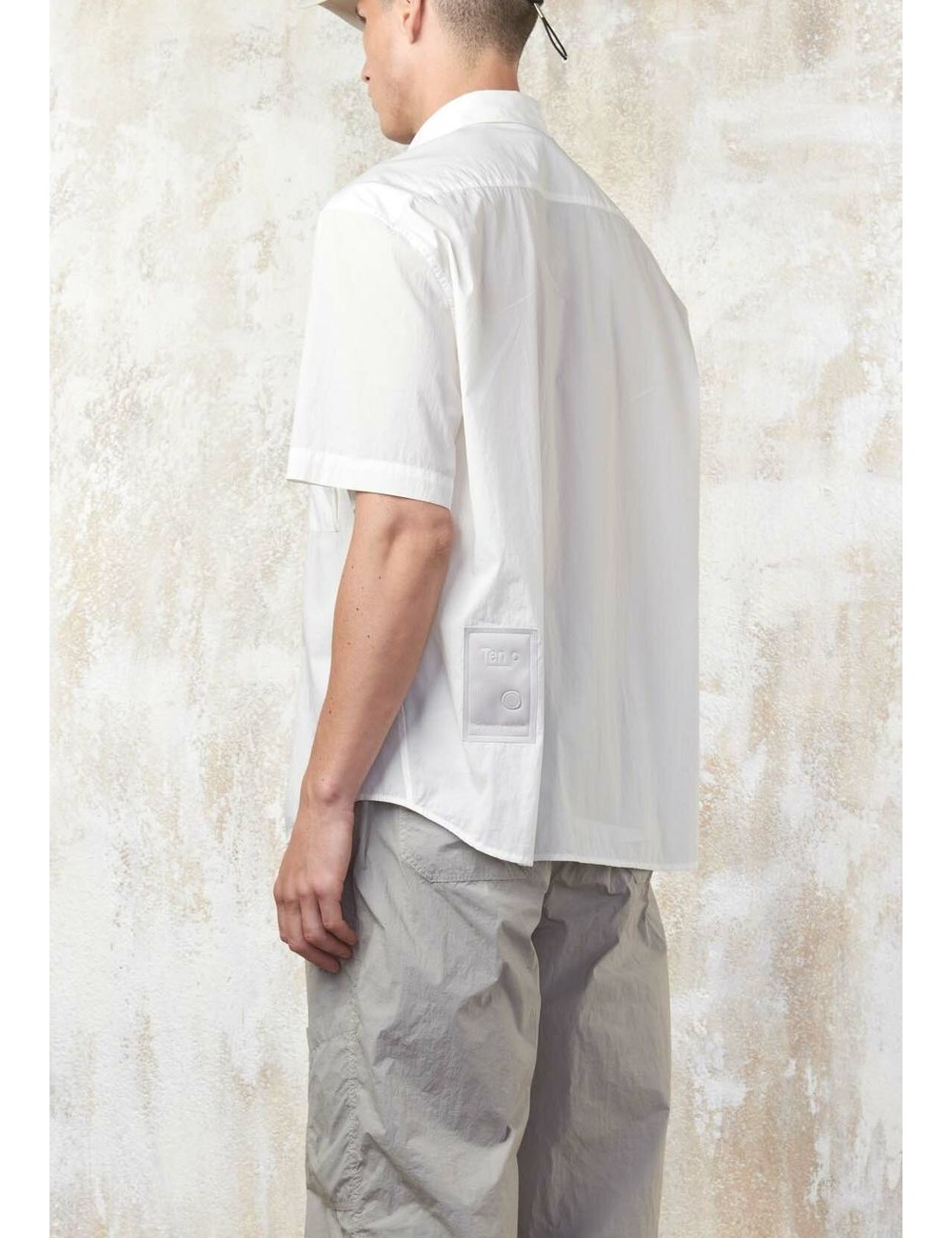 TEN C Camisa Popelin blanco manga corta | Ego Madrid tienda oficial