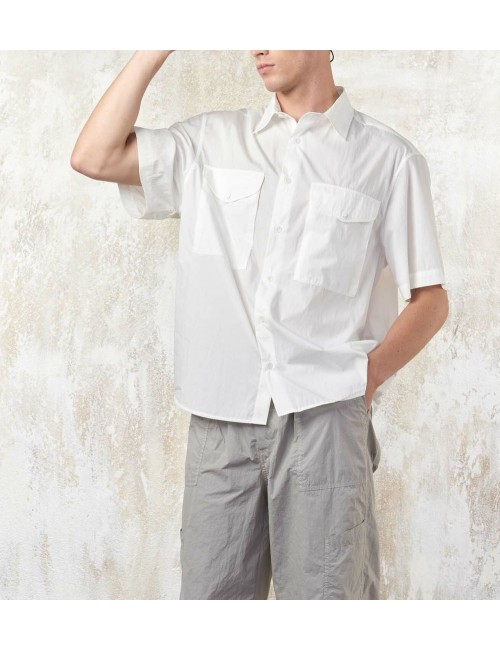 TEN C Camisa Popelin blanco manga corta | Ego Madrid tienda oficial