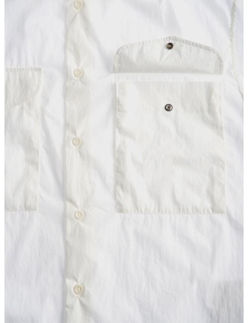 TEN C Camisa Popelin blanco manga corta | Ego Madrid tienda oficial