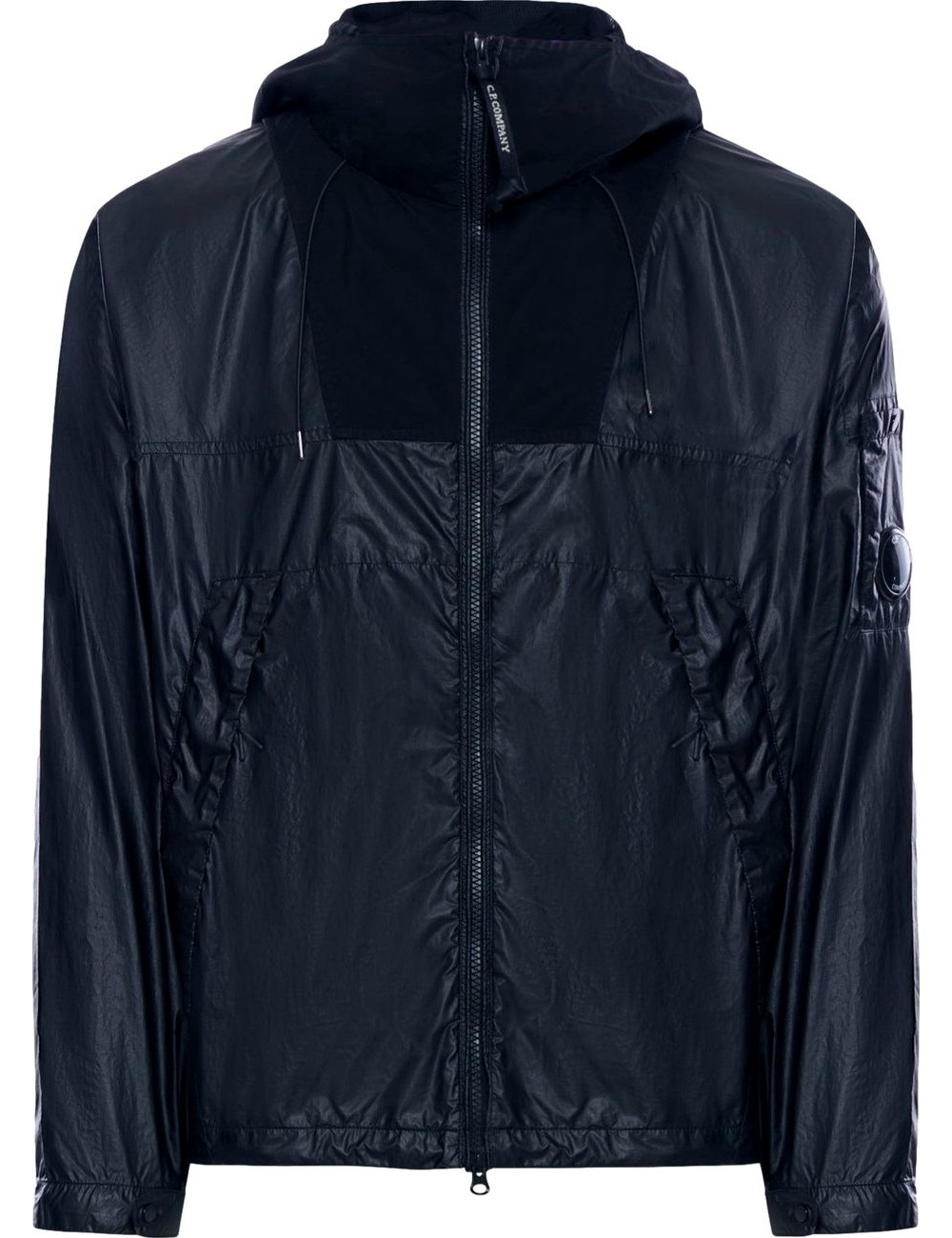 C.P. Company CS II Mixed Hooded Lens Jacket azul marino | Ego Madrid