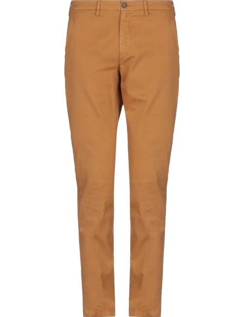 Pantalón chino color mostaza elástico popelín algodón | Ego Madrid