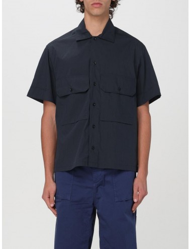 TEN C Camisa Popelin azul manga corta | Ego Madrid tienda oficial