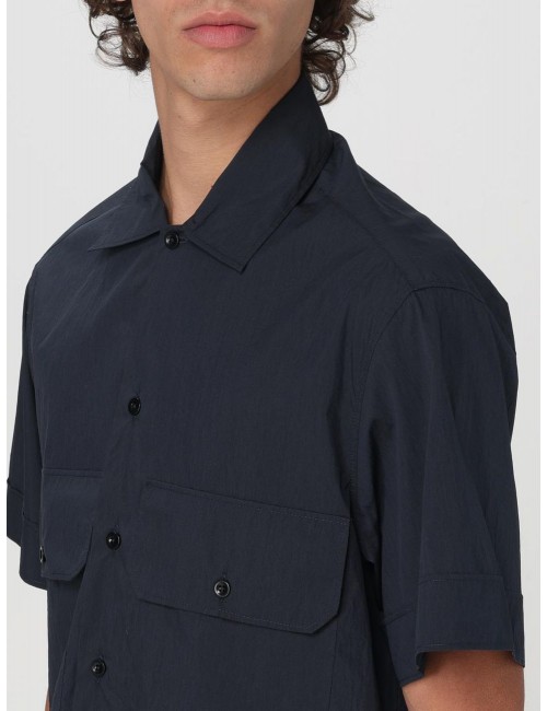 TEN C Camisa Popelin azul manga corta | Ego Madrid tienda oficial