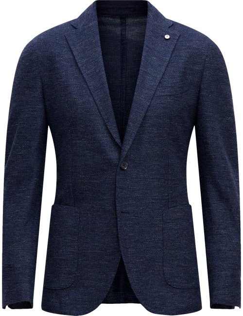 L.B.M. AMERICANA Jack regular lino algodón  azul | Ego Madrid