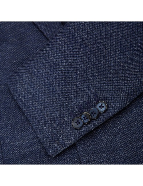 L.B.M. AMERICANA Jack regular lino algodón  azul | Ego Madrid