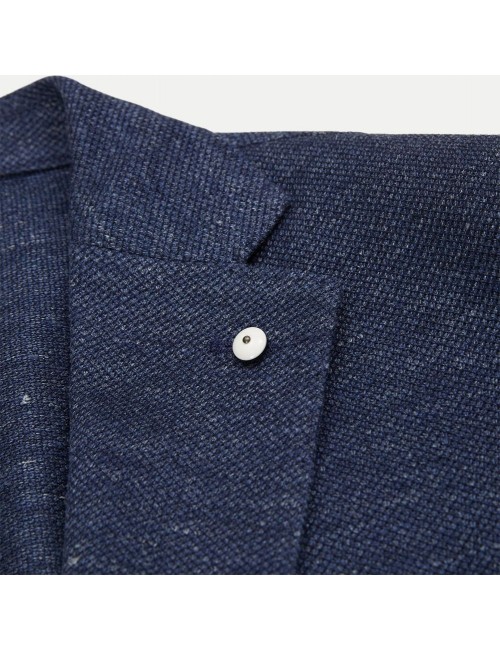 L.B.M. AMERICANA Jack regular lino algodón  azul | Ego Madrid