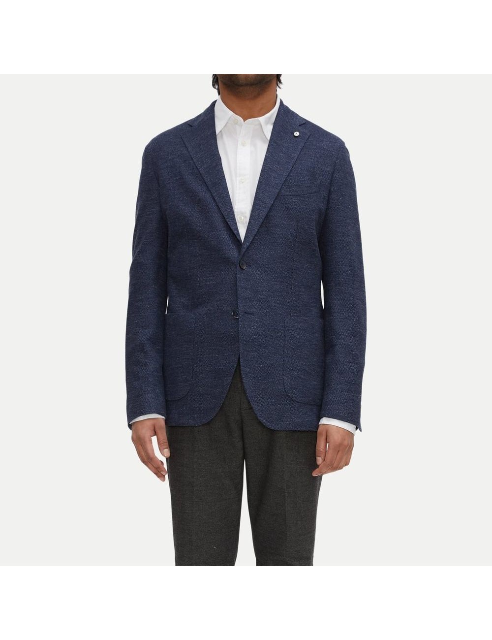 L.B.M. AMERICANA Jack regular lino algodón  azul | Ego Madrid
