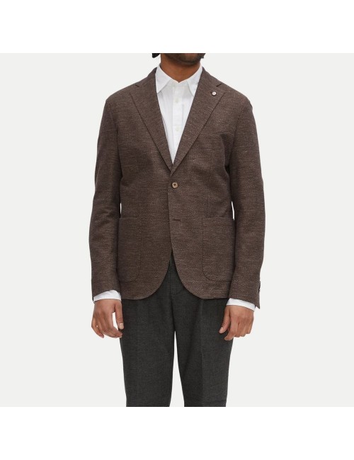 L.B.M. AMERICANA Jack regular lino algodón marrón | Ego Madrid