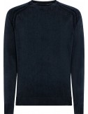 RRD Jersey algodón techno wash cuello redondo azul ultramarino