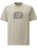 C.P. Company Camiseta gris 30/1 Jersey Logo Label