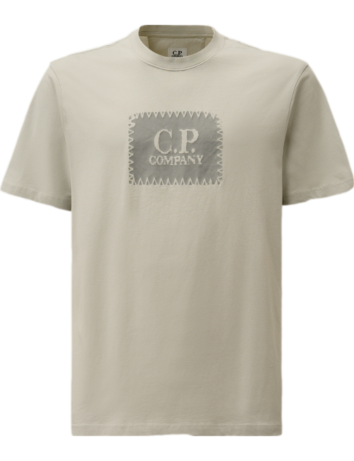 ego Madrid C.P. Company Camiseta gris 30/1 Jersey Logo Label