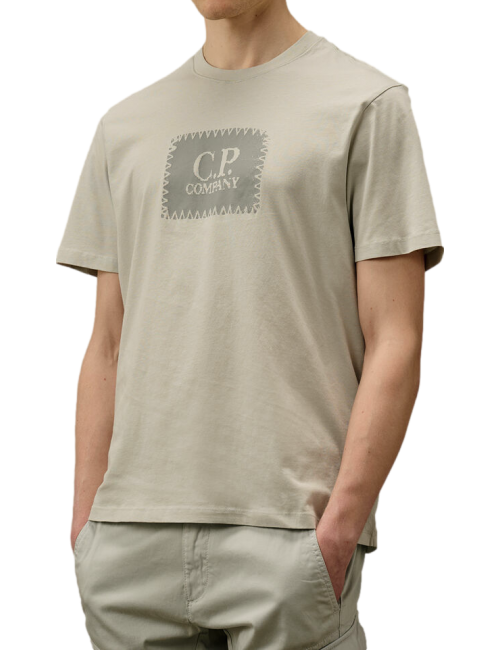 ego Madrid C.P. Company Camiseta gris 30/1 Jersey Logo Label