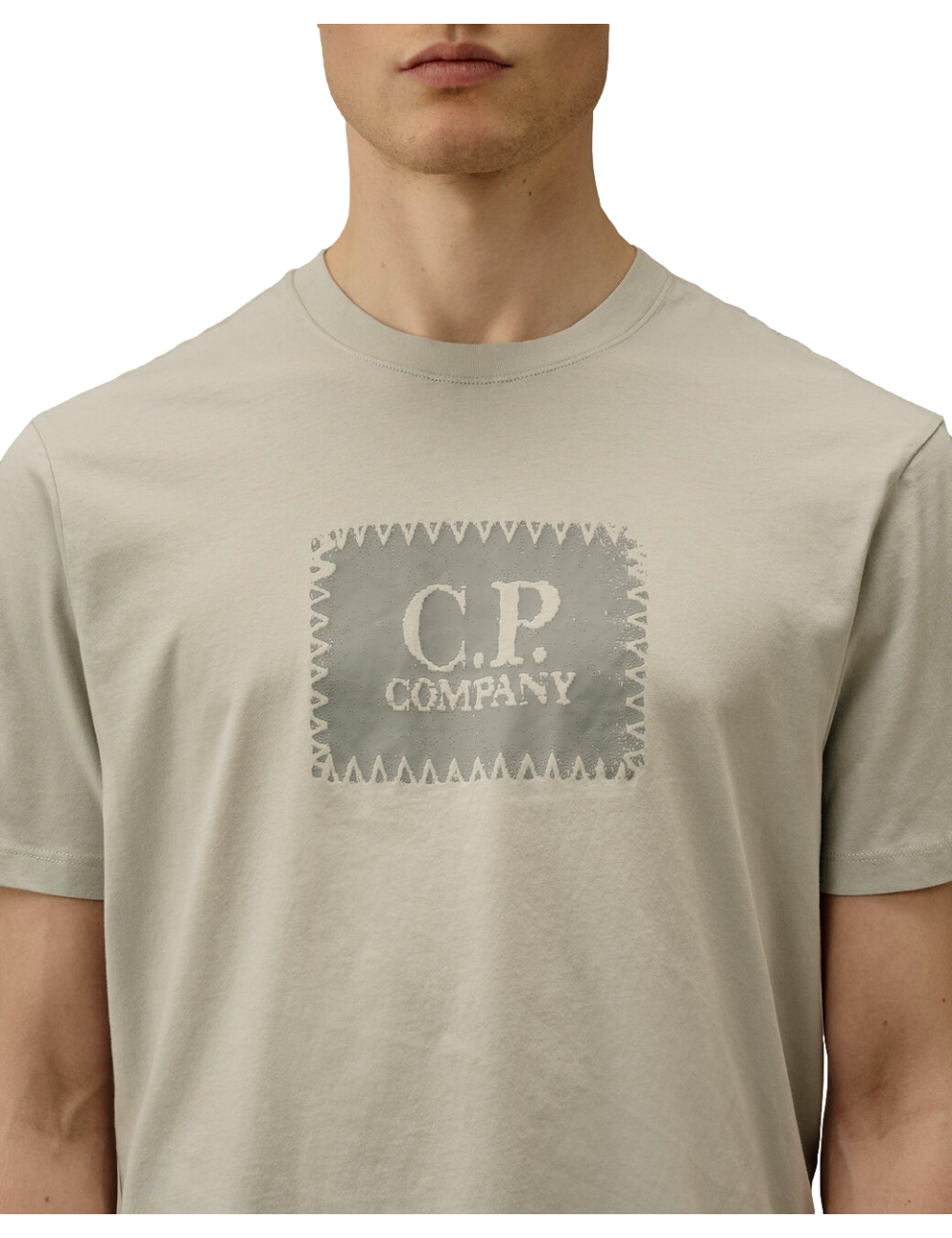 ego Madrid C.P. Company Camiseta gris 30/1 Jersey Logo Label