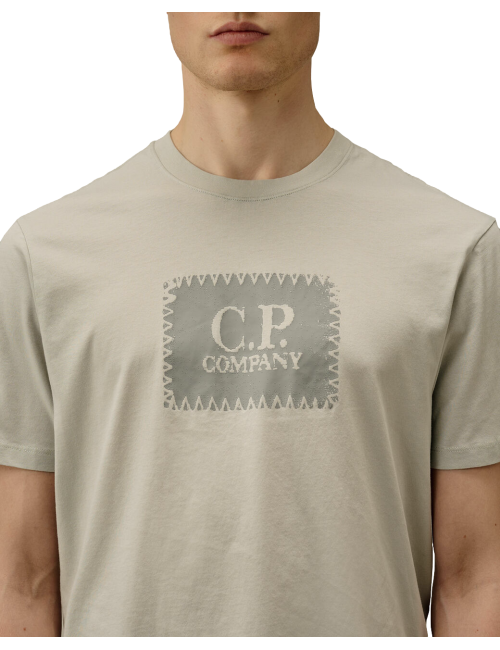 ego Madrid C.P. Company Camiseta gris 30/1 Jersey Logo Label