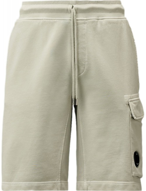 Ego Madrid tienda ofical C.P. Company Bermudas cargo en tejido sudadera diagonal gris claro