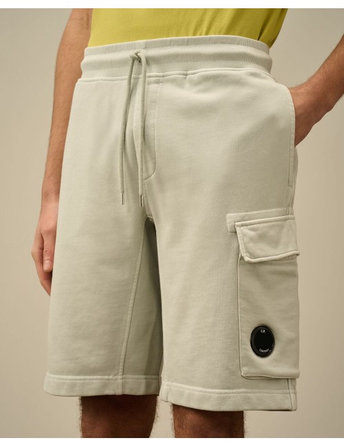 Ego Madrid tienda ofical C.P. Company Bermudas cargo en tejido sudadera diagonal gris claro