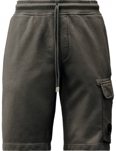 C.P. Bermudas cargo tejido sudadera diagonal smoked pearl | Ego Madrid