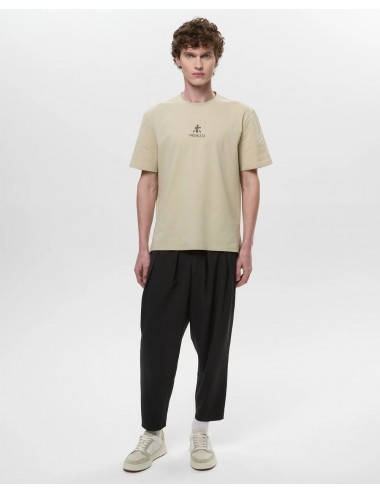 PREMIATA Camiseta verde caqui con logo central PA1017 2