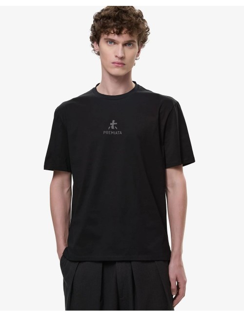 PREMIATA Camiseta Negro con logo central PA1017