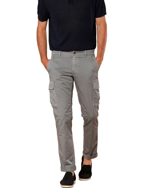 MASON'S Pantalón cargo slim gris