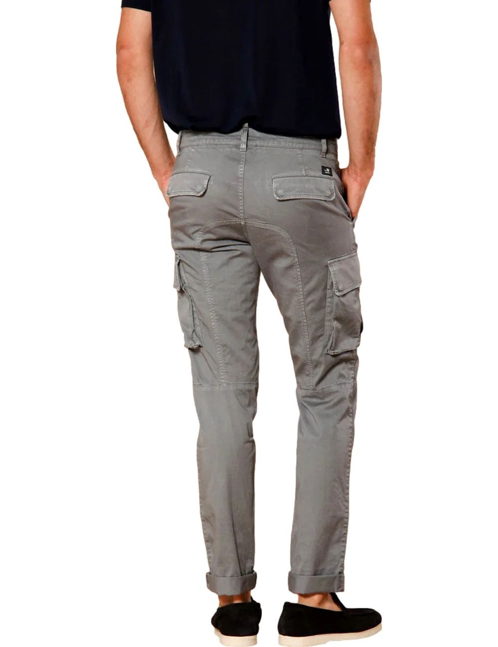 MASON'S Pantalón cargo slim gris