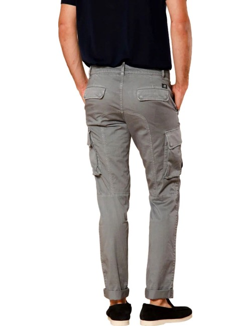 MASON'S Pantalón cargo slim gris