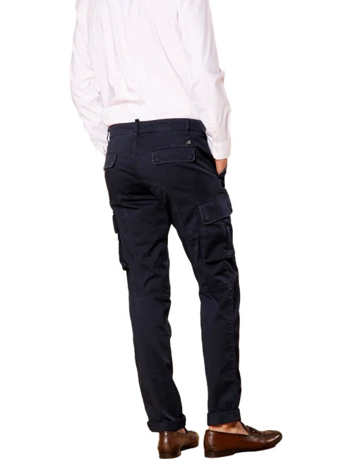MASON'S Pantalón cargo Chile1 slim azul marino