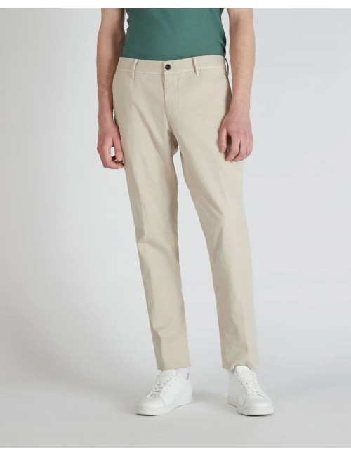 Almirante Seis INCOTEX Pantalón Panamá algodón slim blanco roto