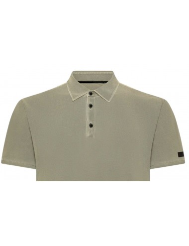 RRD Polo piqué con tejido y lavado técnico verde salvia 2