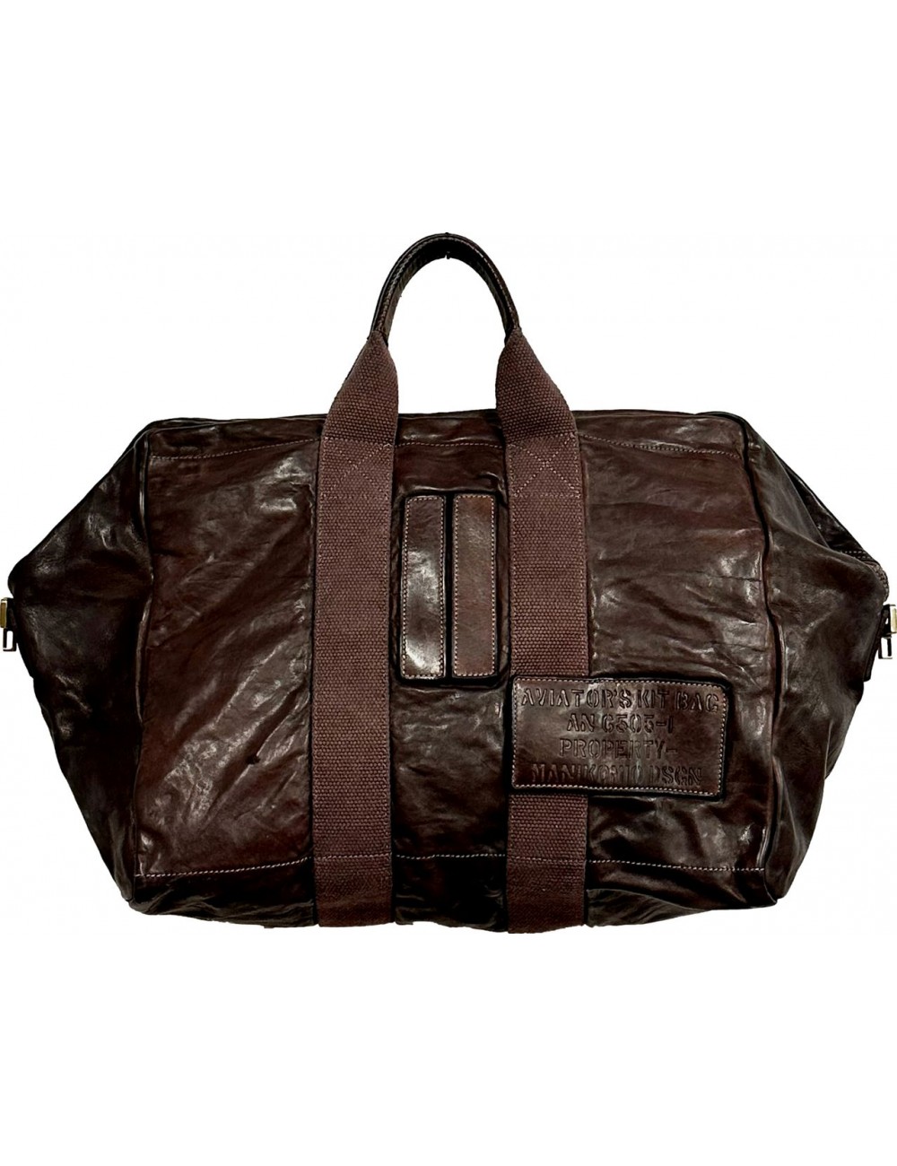 Manikomio Bolsa Icon piel Bellisima marrón chocolate