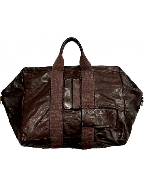 Manikomio Bolsa Icon piel Bellisima marrón chocolate