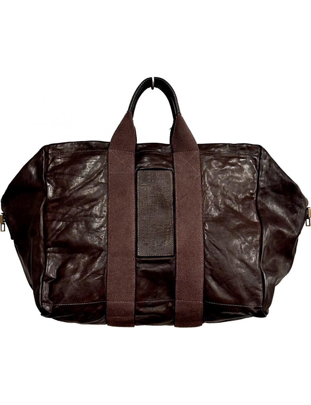 Manikomio Bolsa Icon piel Bellisima marrón chocolate
