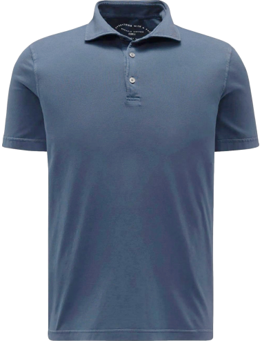 Fedeli polo Zero manga corta azul medio