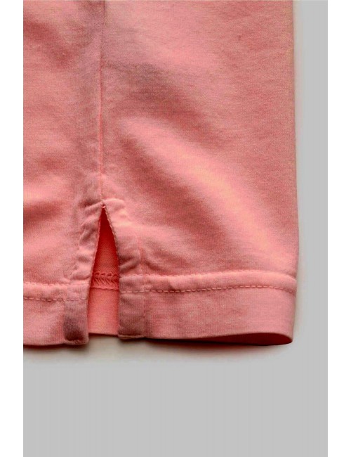 Fedeli polo Zero Algodón Giza orgánico manga corta rosa