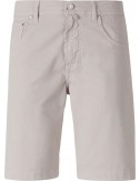 Jacob Cohën Bermudas Nicolás en gabardina de algodón elástico gris piedra