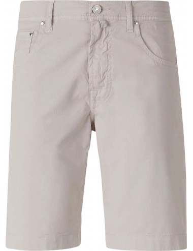 Jacob Cohën Bermudas Nicolás en gabardina de algodón elástico gris piedra