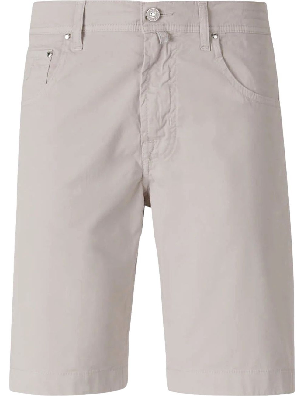 Jacob Cohën Bermudas Nicolás en gabardina de algodón elástico gris piedra