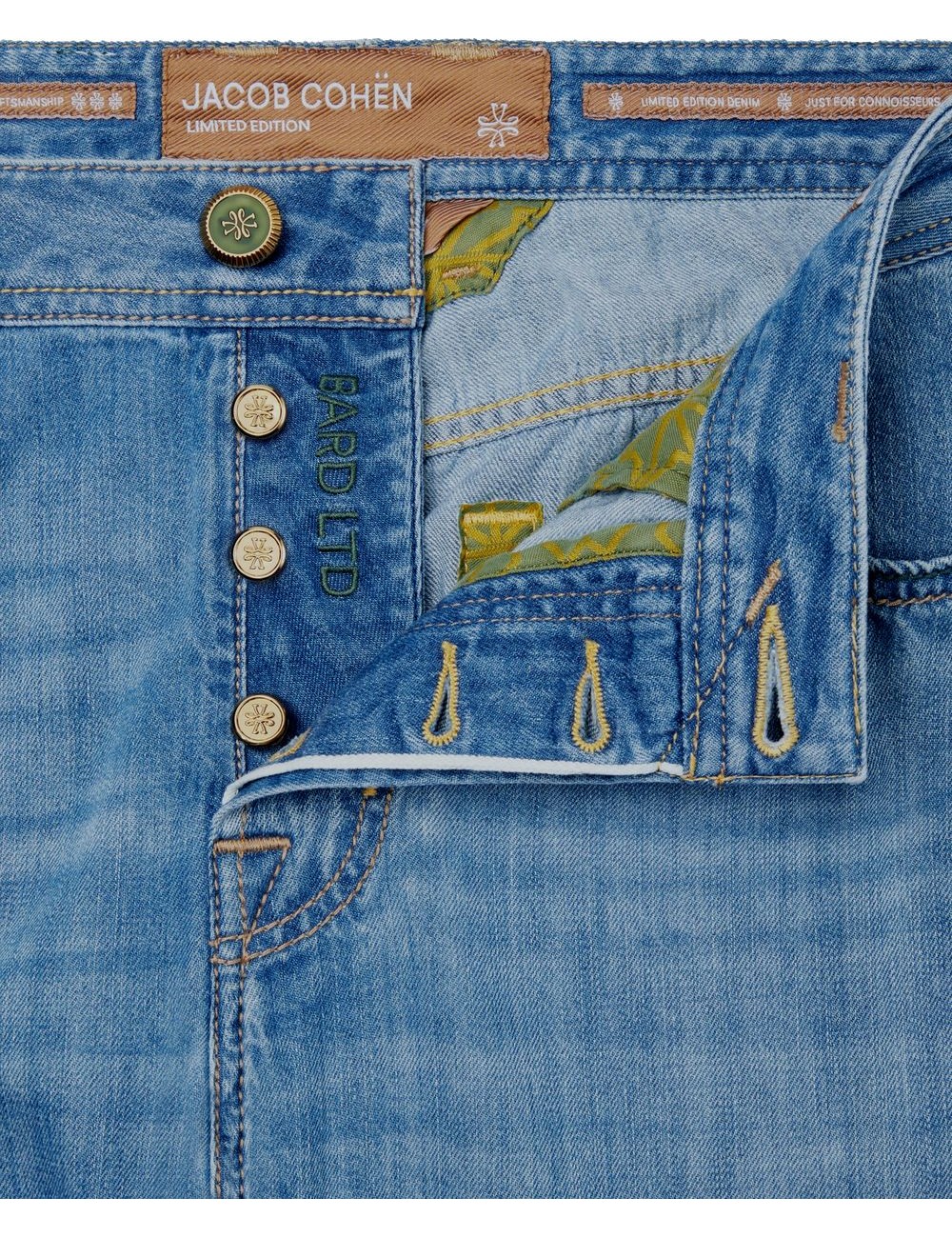 Jacob Cohën Vaqueros Bard LTD en denim azul medio