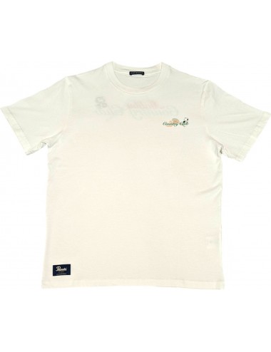 Camiseta blanca manga corta Malibu Country Clubs con Snoopy Peanuts