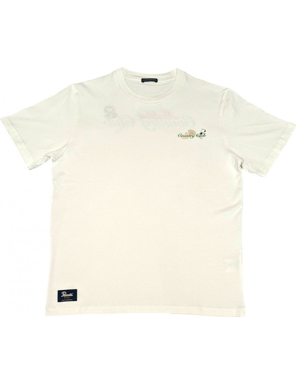 Camiseta blanca manga corta Malibu Country Clubs con Snoopy Peanuts
