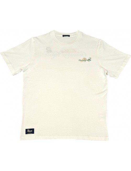 Camiseta blanca manga corta Malibu Country Clubs con Snoopy Peanuts