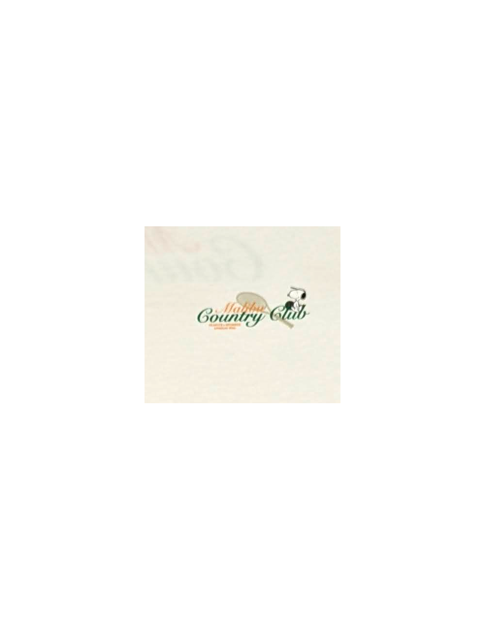 Camiseta blanca manga corta Malibu Country Clubs con Snoopy Peanuts