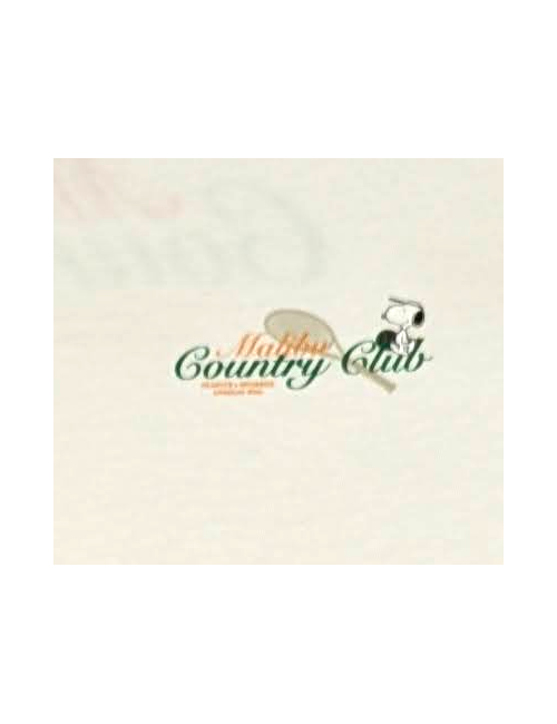 Camiseta blanca manga corta Malibu Country Clubs con Snoopy Peanuts