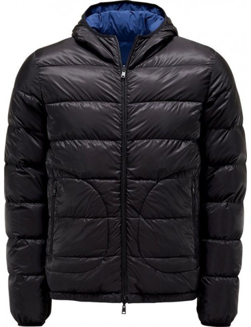 Cazadora reversible Herno azul en tejido ripstop en Almirante Seis