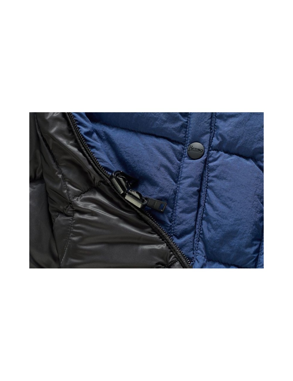 Cazadora reversible Herno azul en tejido ripstop en Almirante Seis