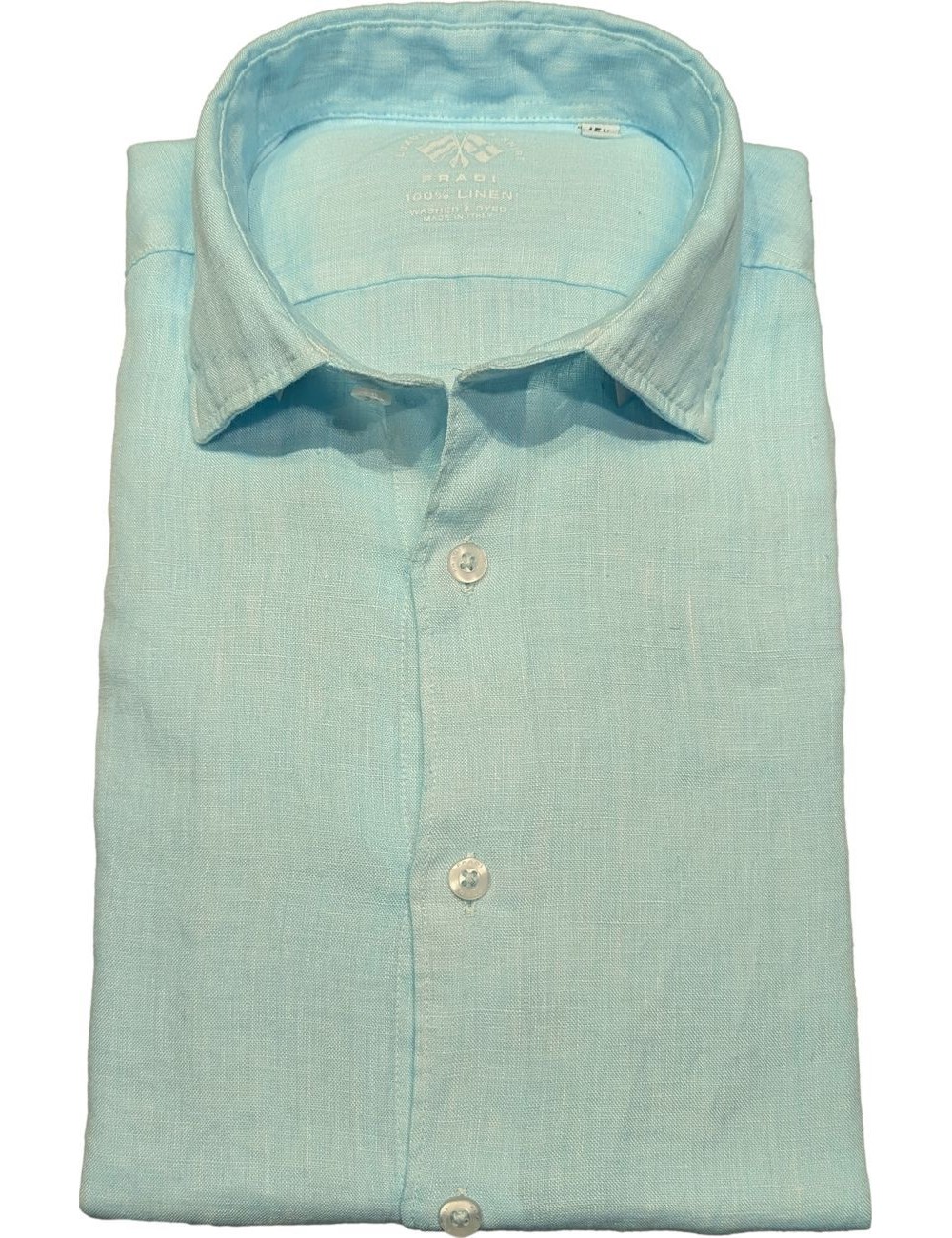 FRADI camisa manga larga lino azul claro | Almirante Seis Madrid