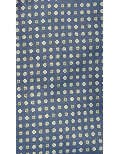 Camisa Fedeli sean panamino estampado fondo jeans flores balncas | Ego 2