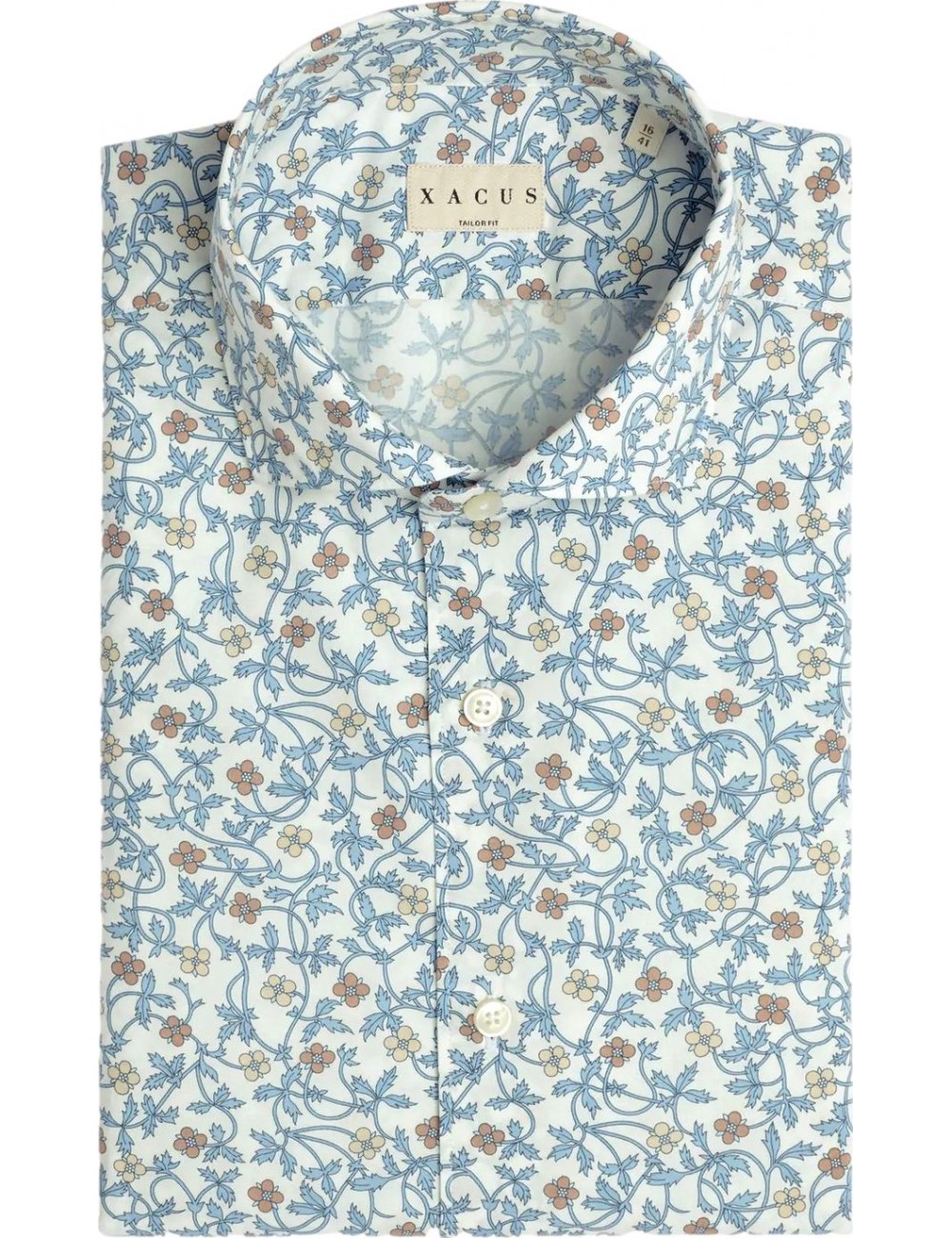 XACUS Camisa estampada floral de popelin | Almirante Seis Madrid