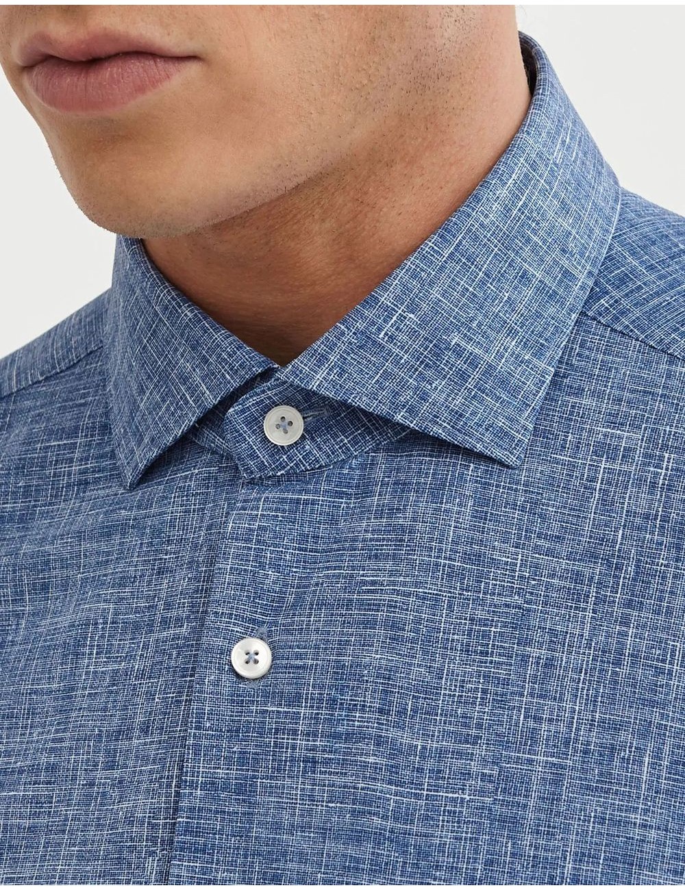 Camisa active  texturizado azul Xacus | Almirante Seis Madrid oficial